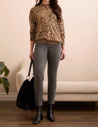 Tribal - Long Sleeve Funnel Neck Sweater