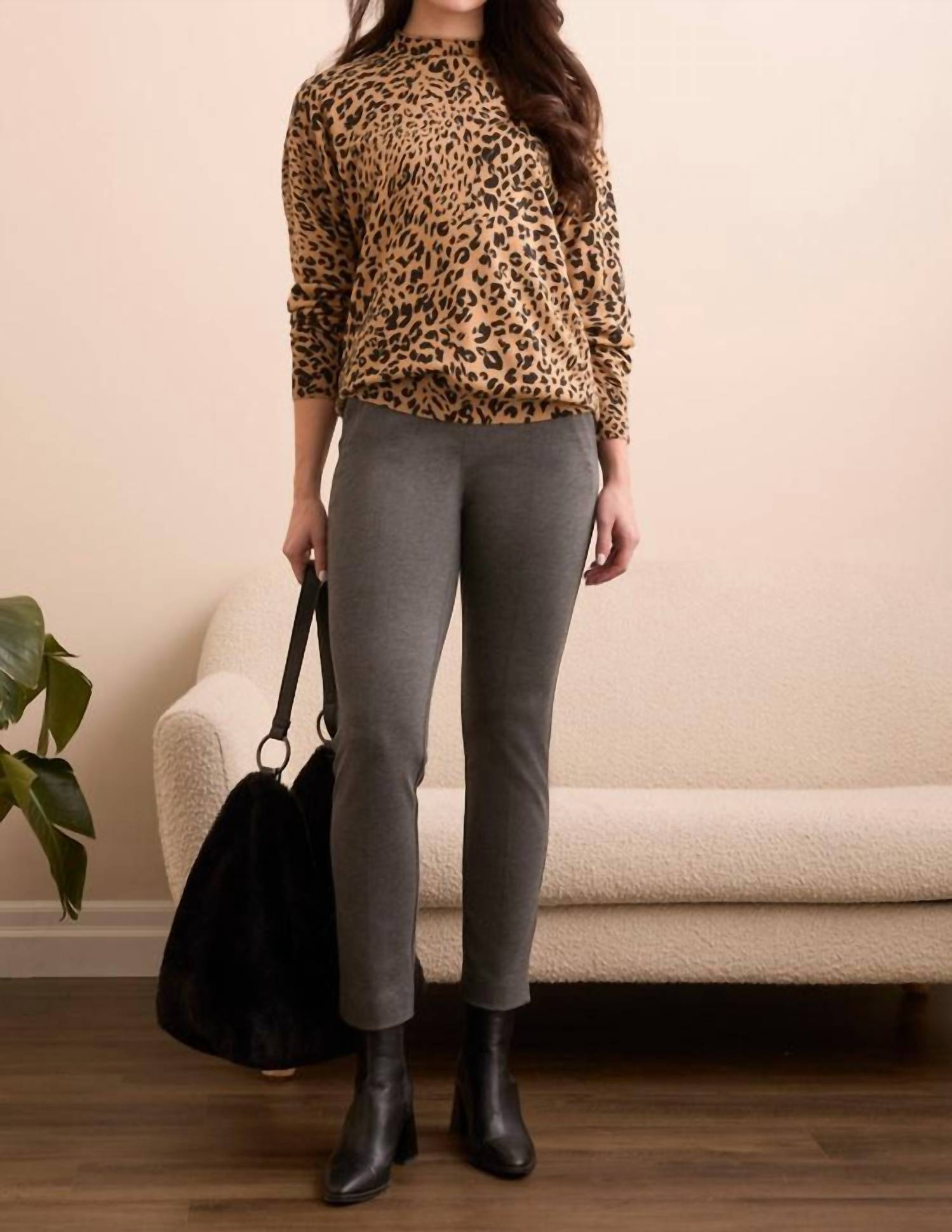 Tribal - Long Sleeve Funnel Neck Sweater