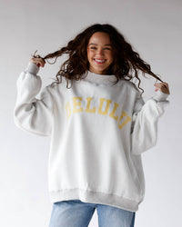 Bucketlist - Cheeky & Delulu Reversible Mock Neck Sweatshirt
