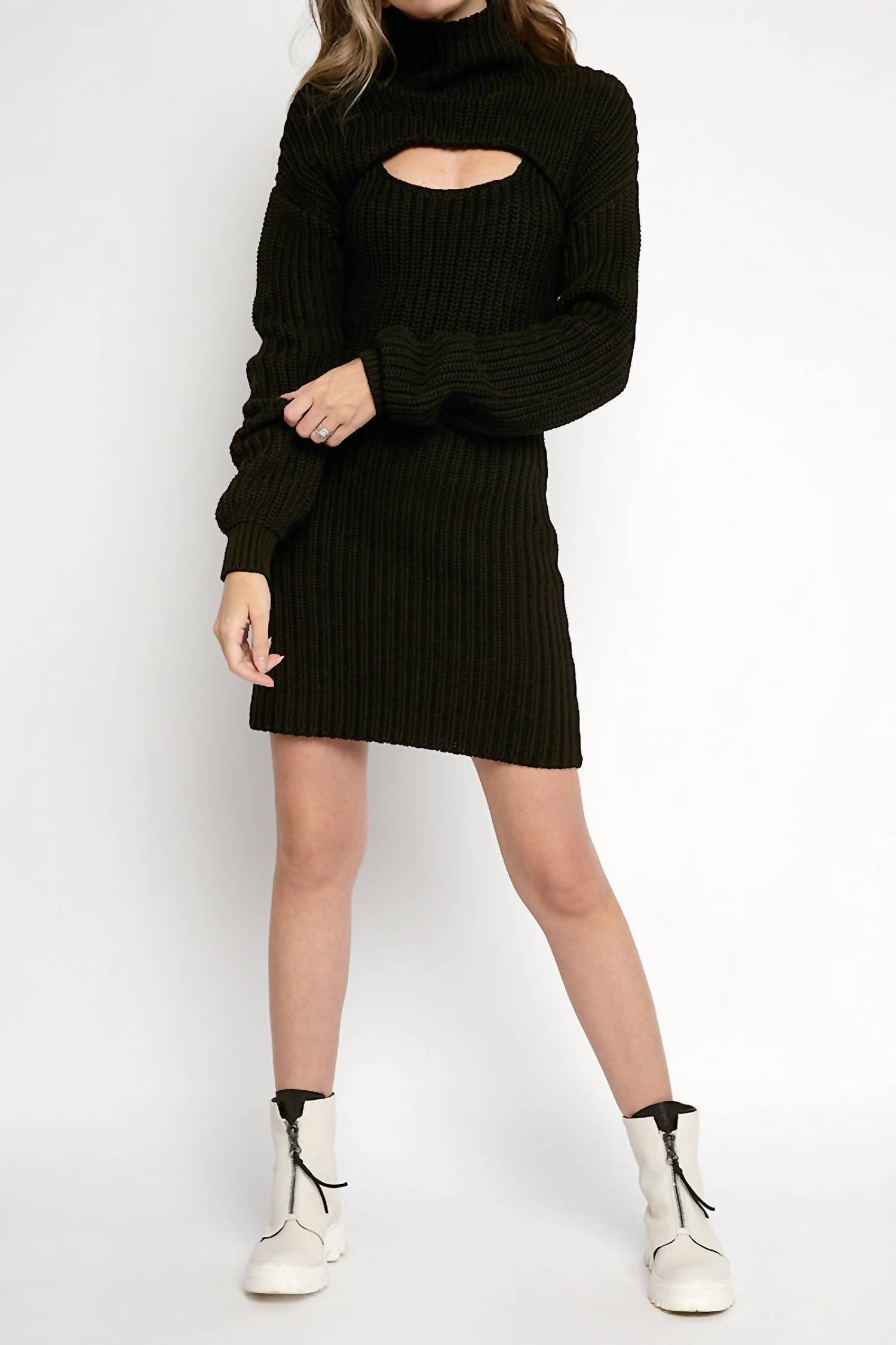 Rta - Jady Cropped Sweater With Dress