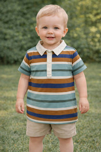 Tea - Stripe Polo Shirt
