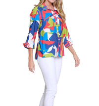 Multiples Tropical Muse Blouse in multi - women's blouse - detail view