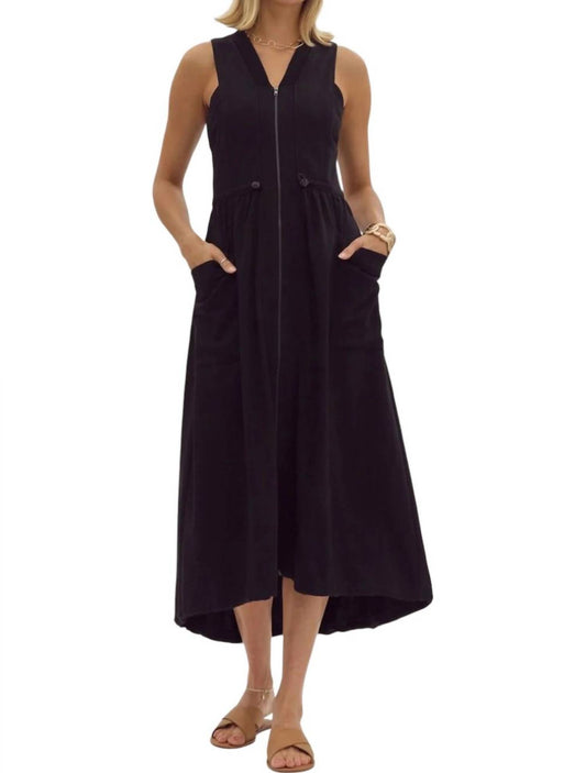 Entro - Tie Waist Maxi Dress