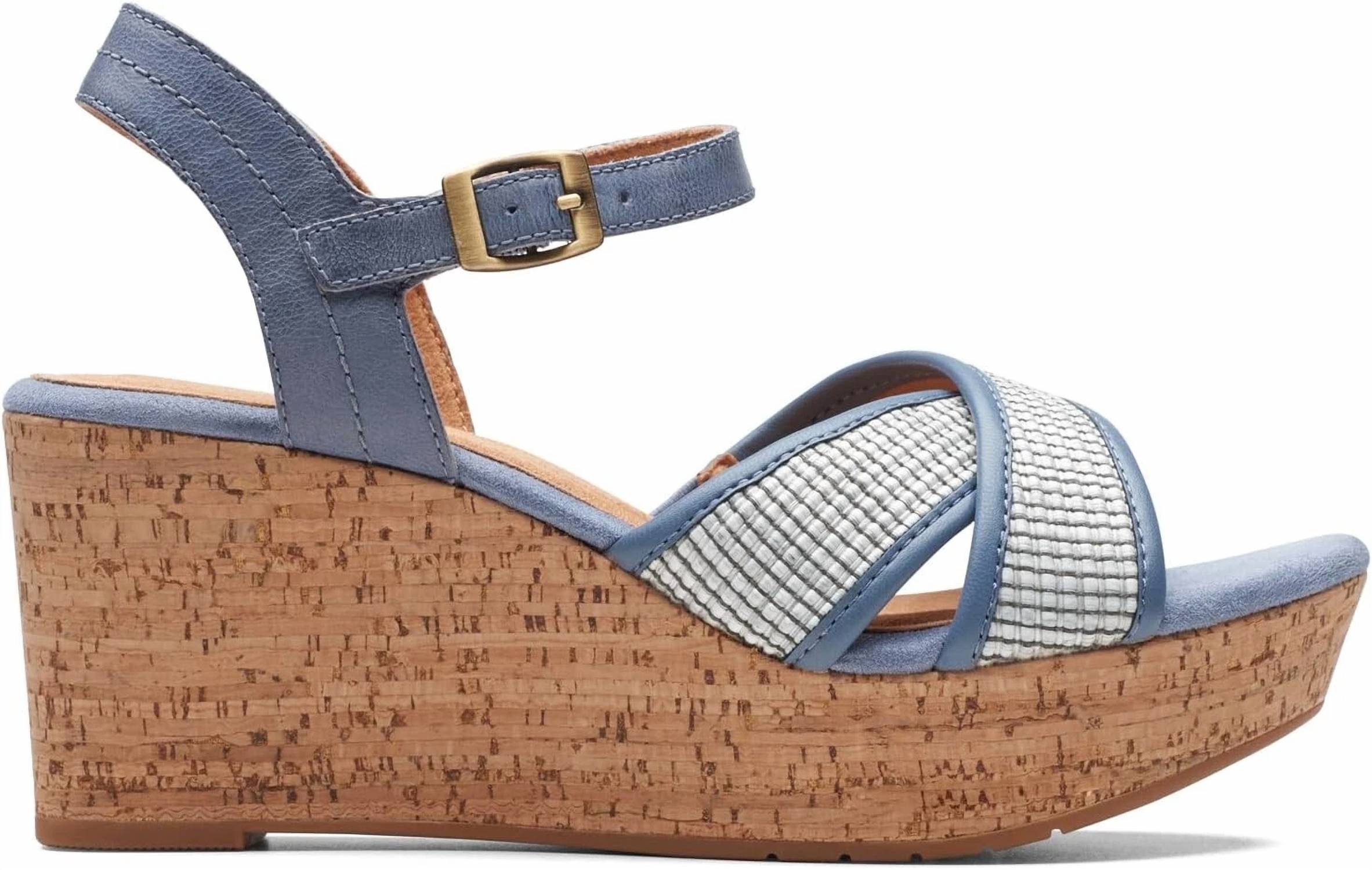Clarks - Women's Elleri Plum Wedge Sandal