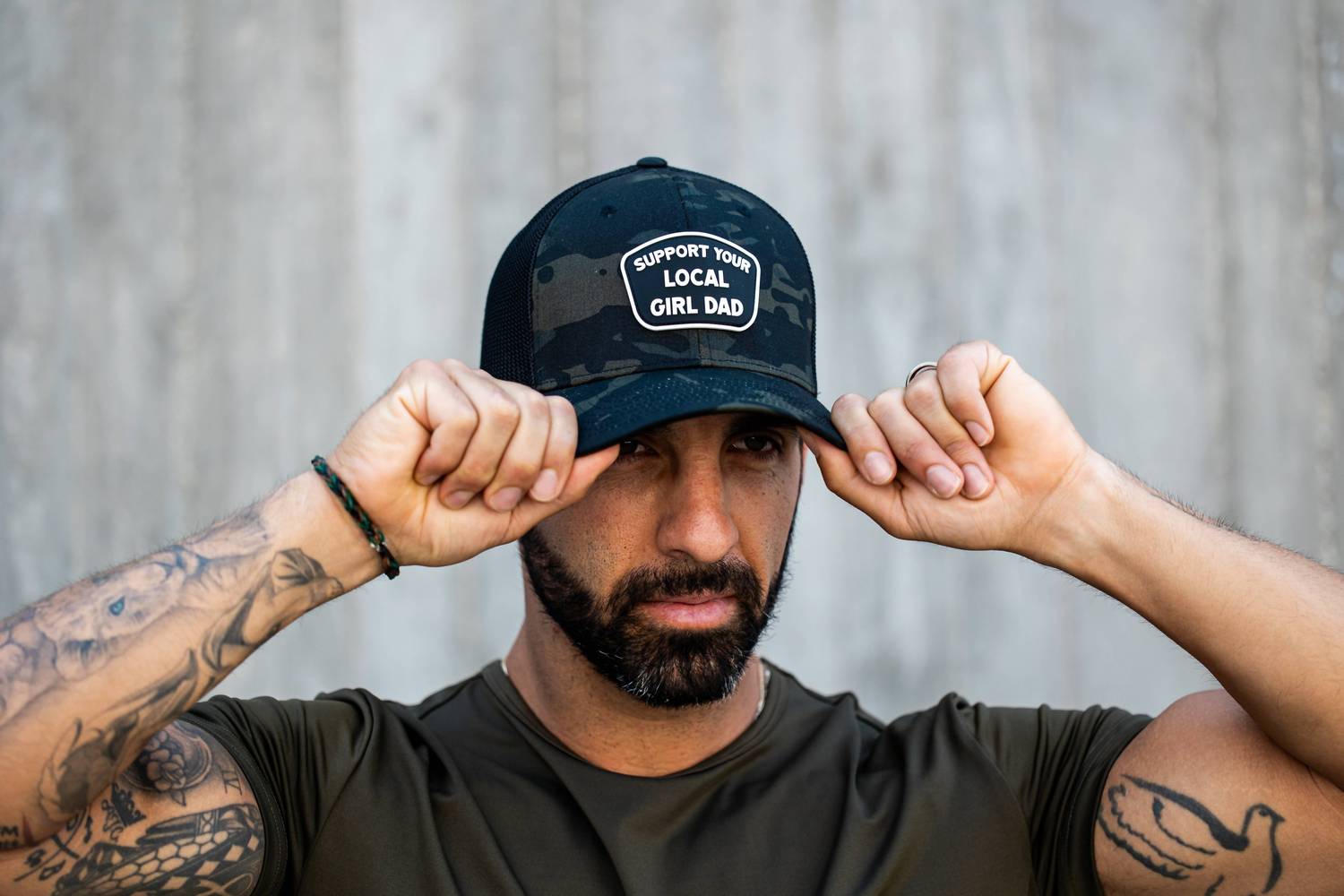 Dadbod Apparel - Support Your Local Girl Dad Patch Snapback Hat