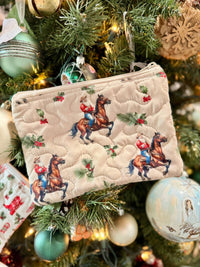 Ida Mae Home - Cowboy Christmas Quilted Bag