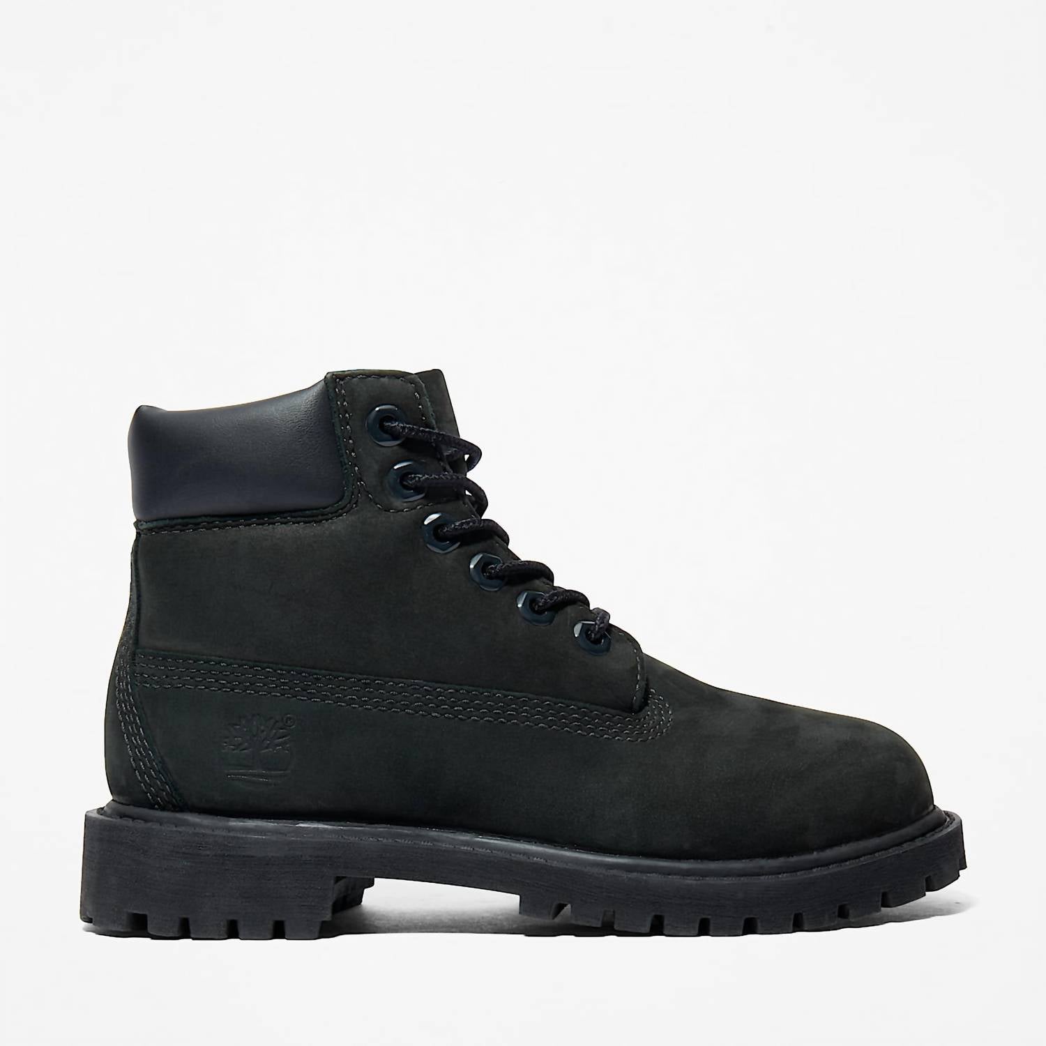 Timberland Boys Premium Waterproof 6-inch Padded Collar Boots in black - kids' boots