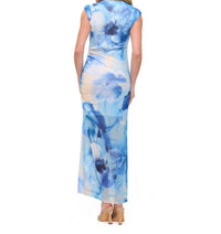 Ariella - Ruched Mesh Midi Dress