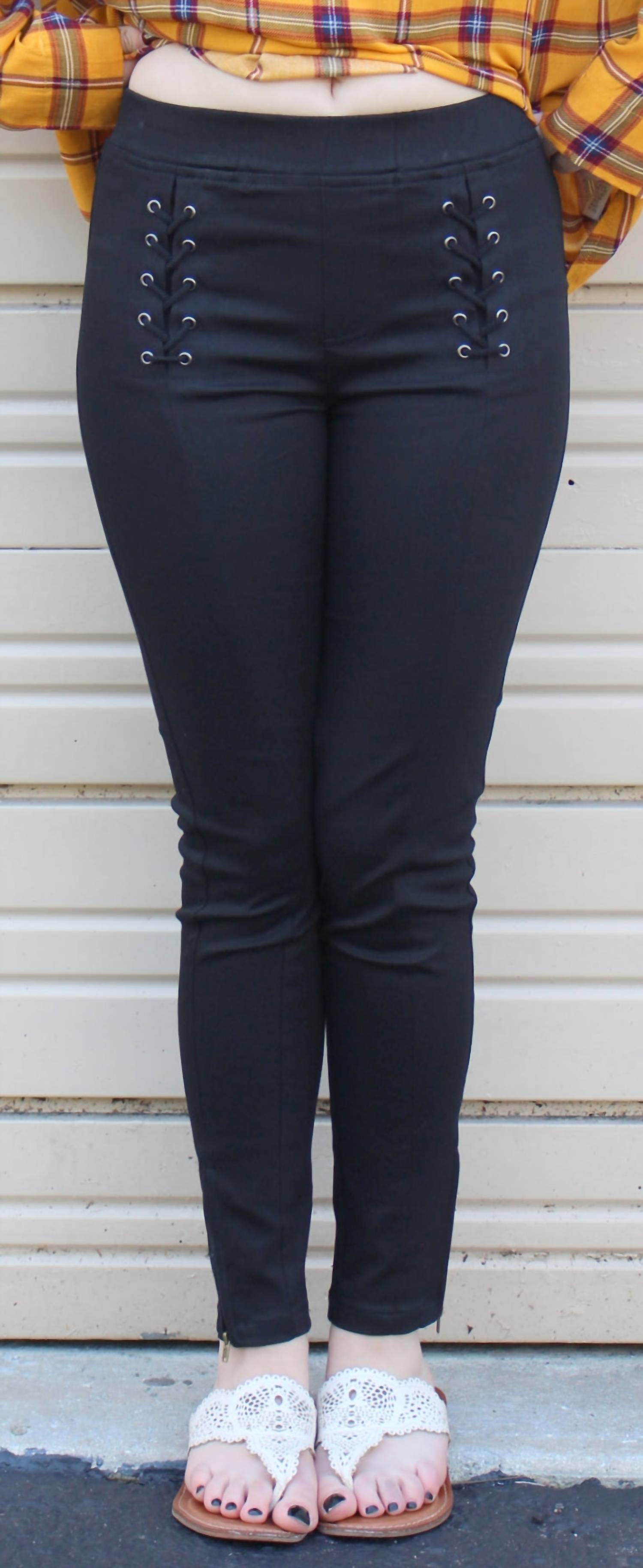 Umgee - Lace Up Leggings