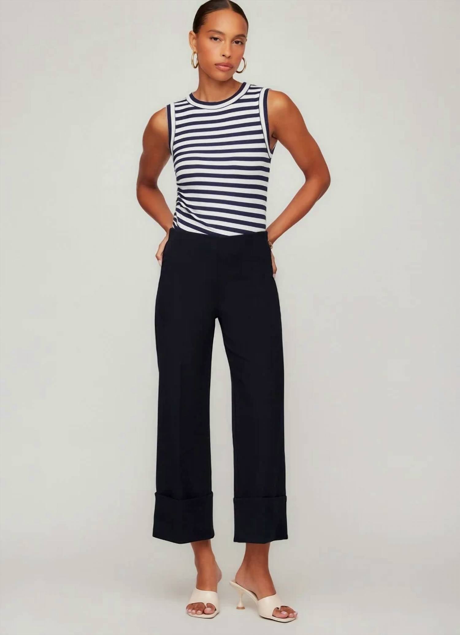 Fifteen Twenty - Regina Cuff Cropped Pants