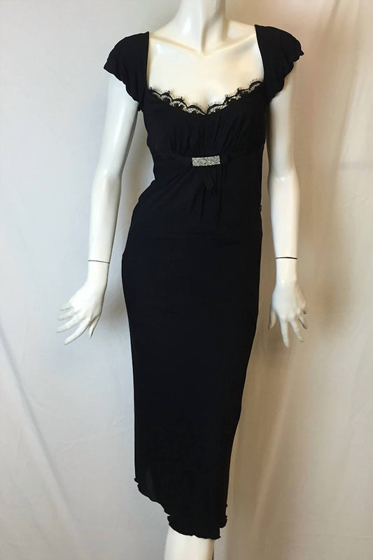 Iceberg - Women's Cap Sleeve Jewel Dress