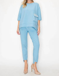 Joh - Karen Knit Crepe Top