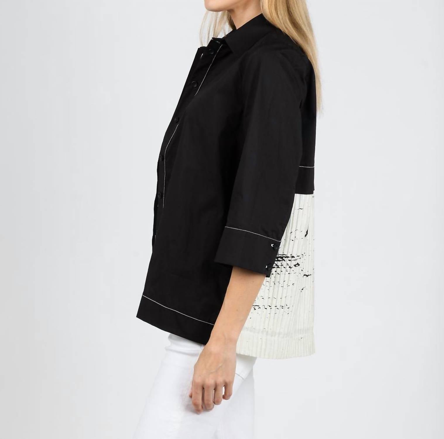 Ozai N Ku - Pleated Back Shirt