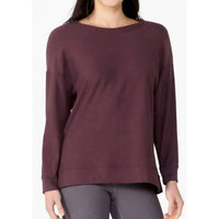 Vintage Havana - Truffle Cloud Fleece Crew With Zipper Top