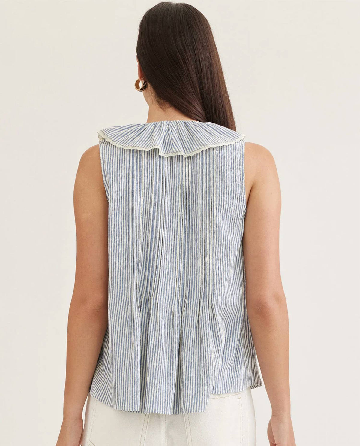 Entro - Sancia Stripe Sleeveless Top