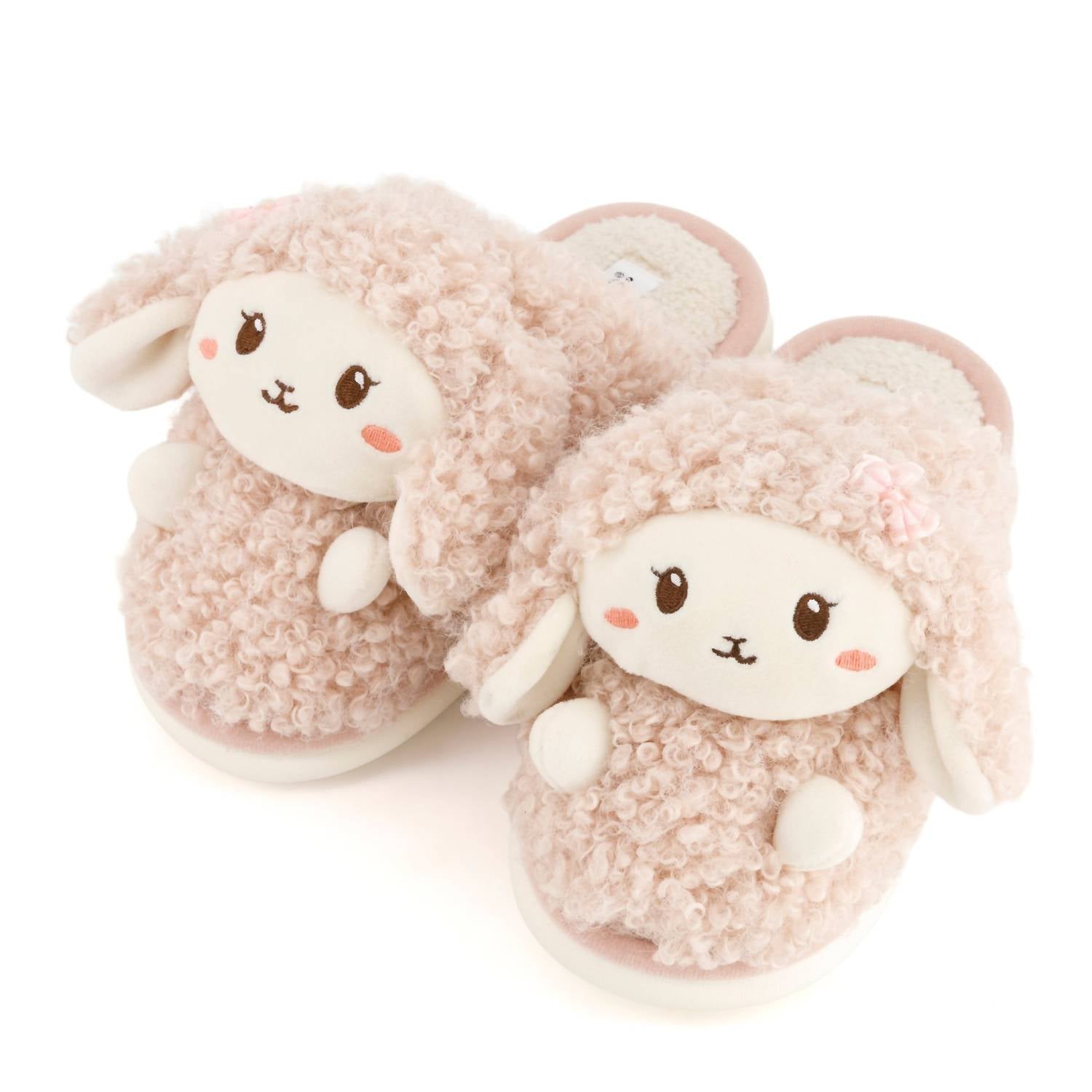 Andrea Women’s Cozy Bunny Slippers With Plush Faux Fur in pink - women's shoe - view 4