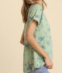 Umgee - Tie Dye Cotton Gauze Top