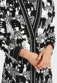 Marc Cain - Animal Intense Cardigan With Elephant Motif