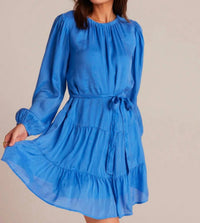 Bella Dahl - Tiered Mini Dress With Belt
