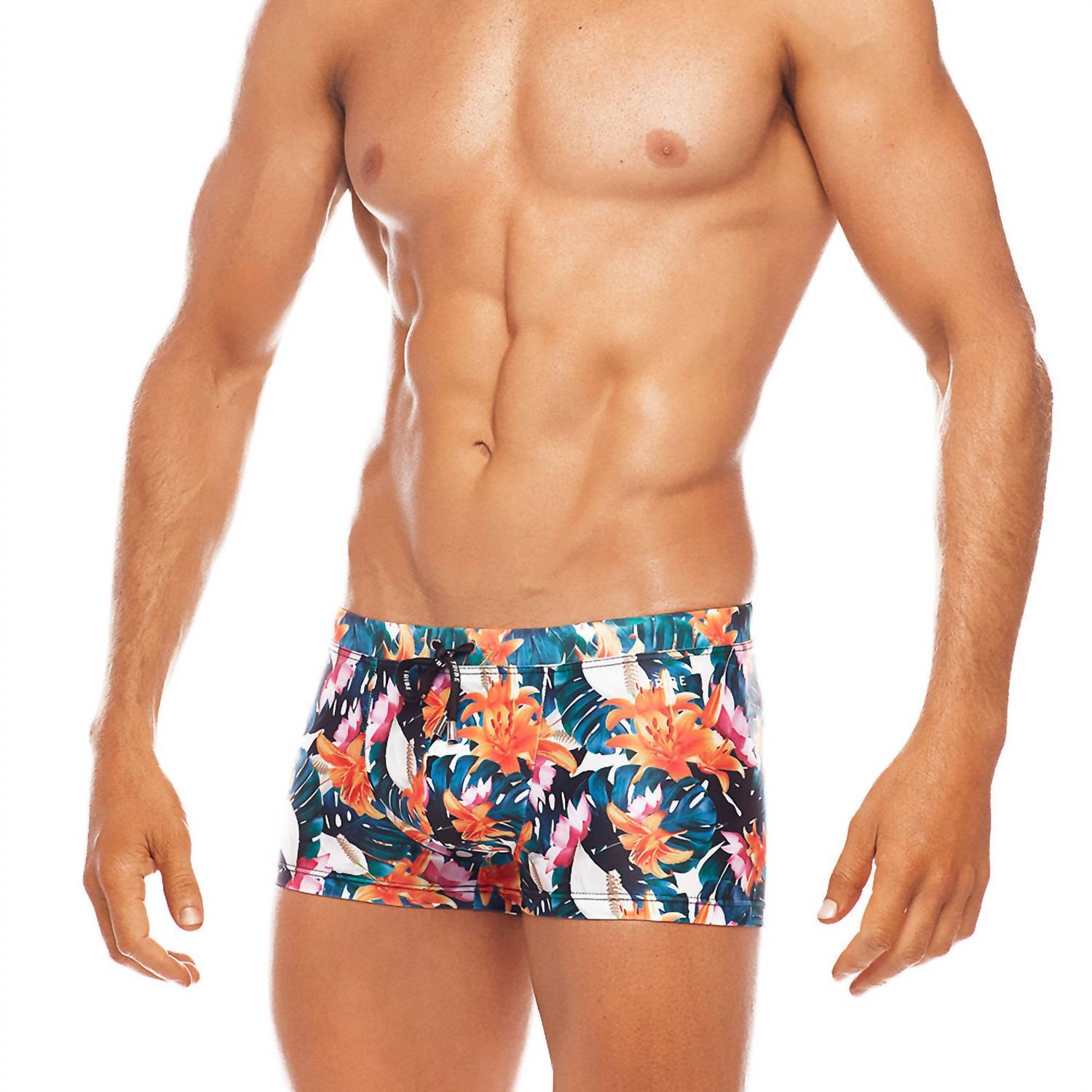 Tribe Tropicana Swim Trunk in pink orange - men's swimwear