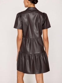 Brochu Walker - Havana Vegan Leather Mini Dress