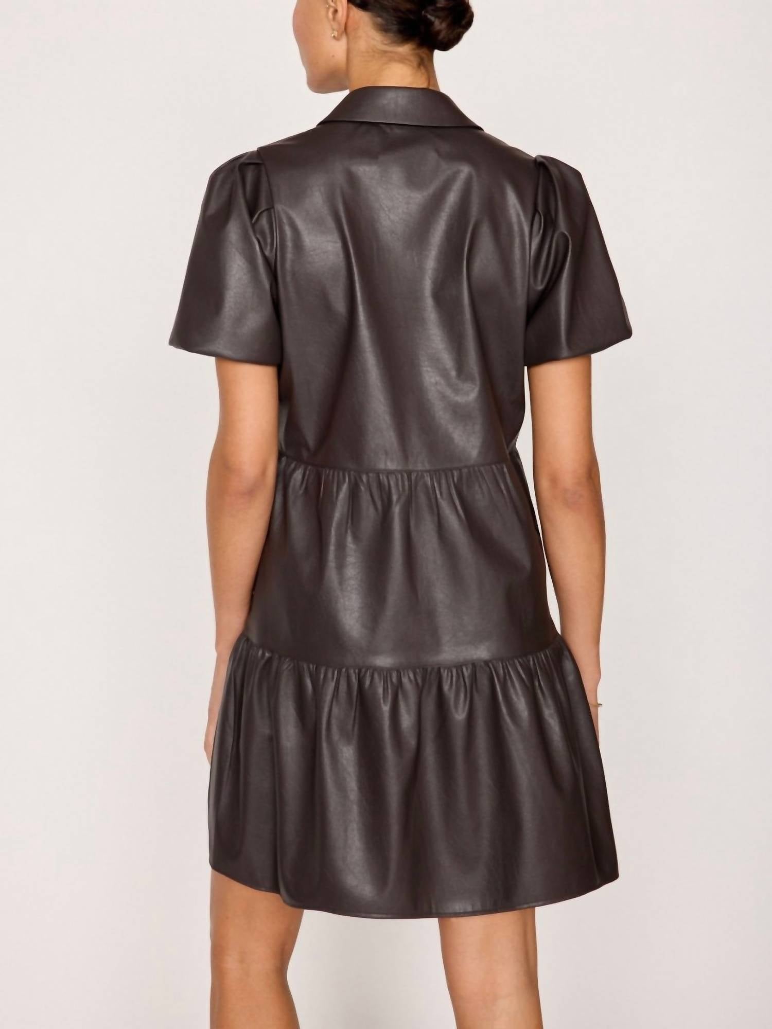 Brochu Walker - Havana Vegan Leather Mini Dress