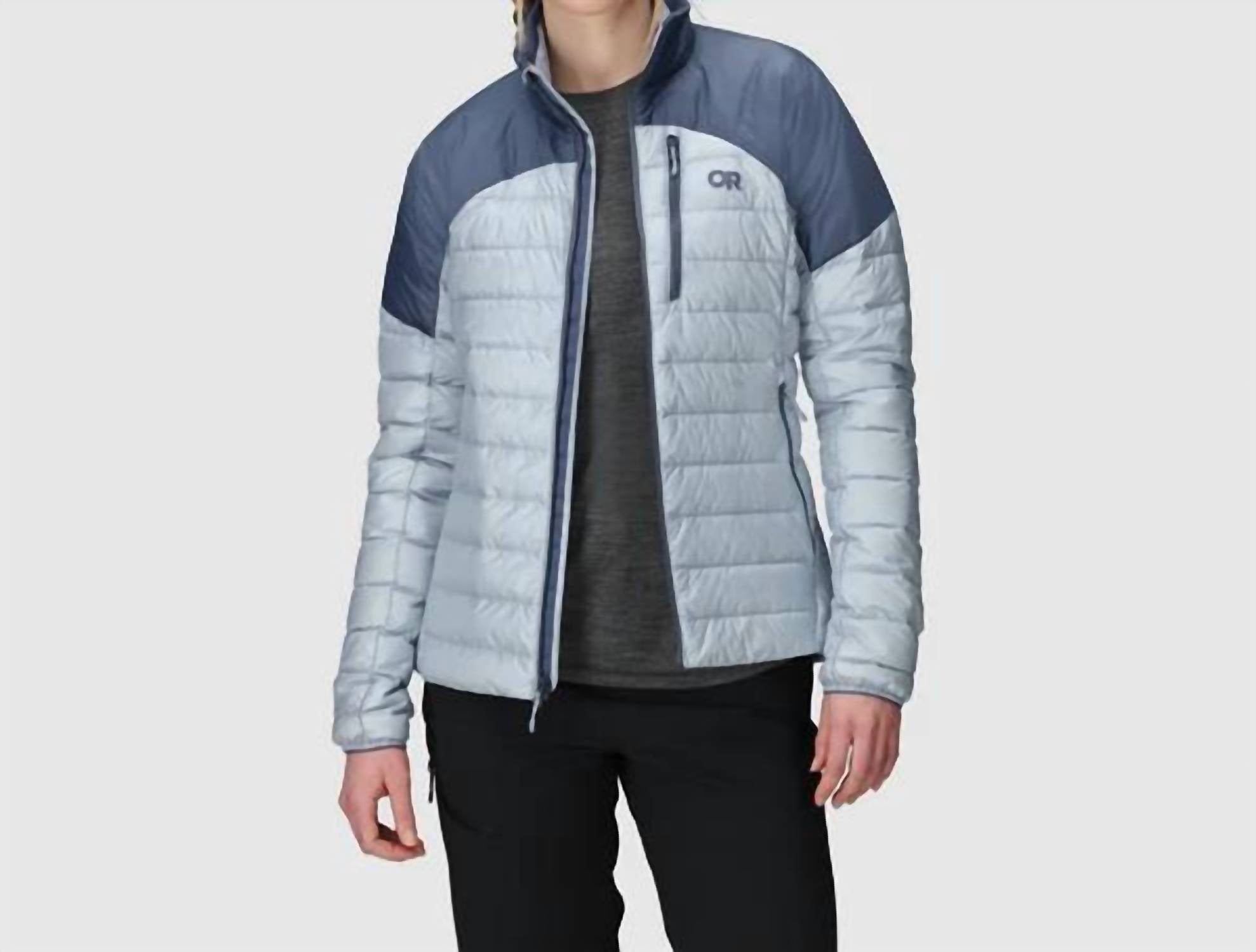 OUTDOOR RESEARCH Helium Down Jacket in deep fjord - women's jacket - view 4