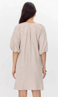 Greylin - Kyra Stripe Button Front Mini Dress