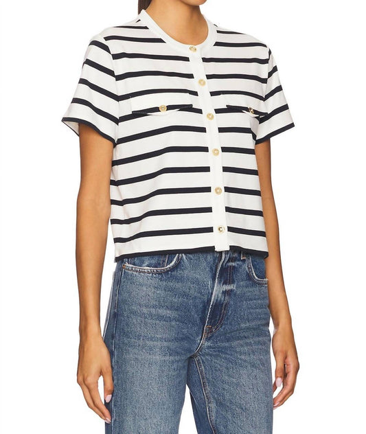 Frame - The Jersey Striped Top