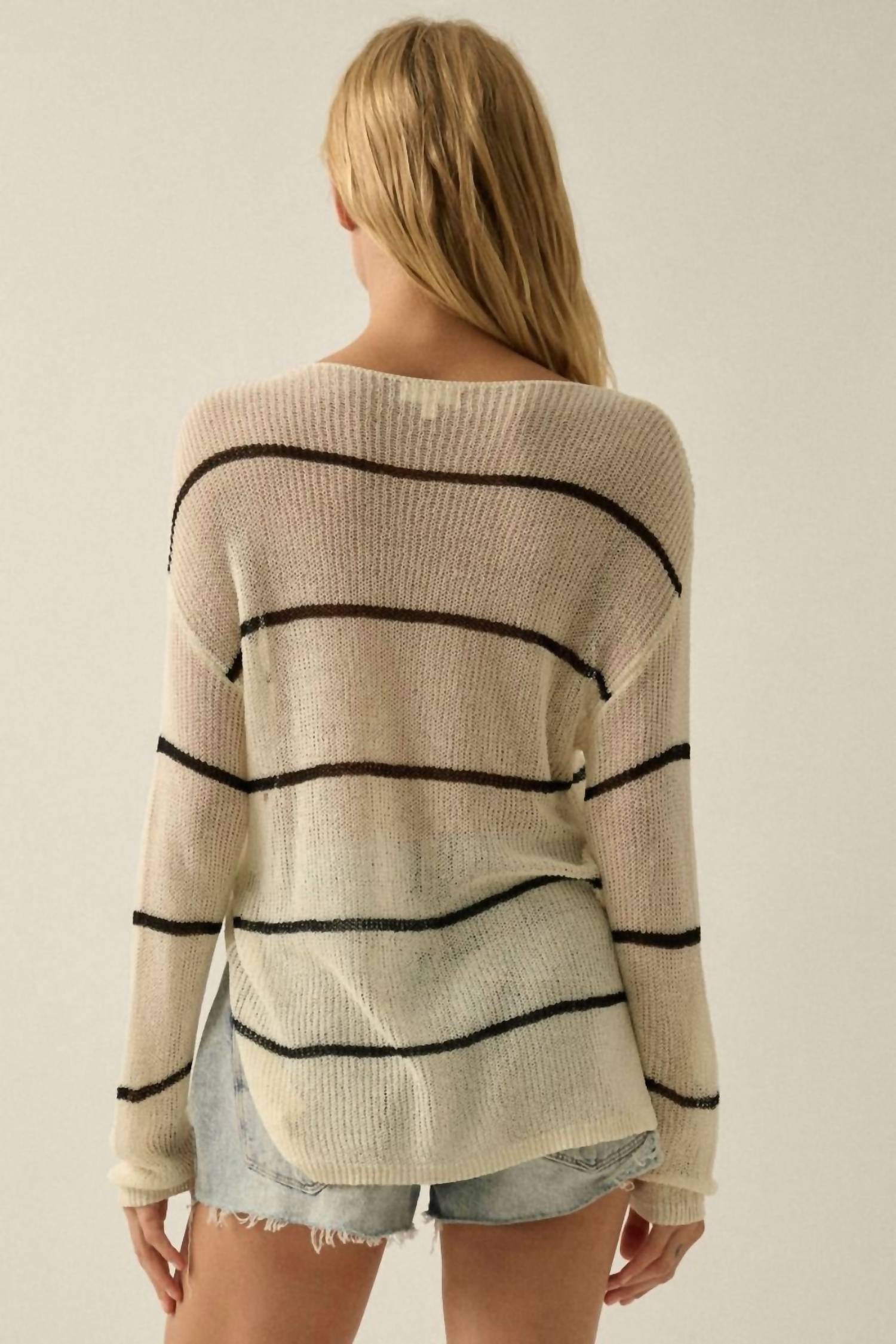 Promesa - Ally Oversized Striped Sweater
