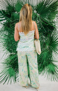 Shop Sevenday Mykonos Top & Pants Set in green - women's sleepwear - view 5