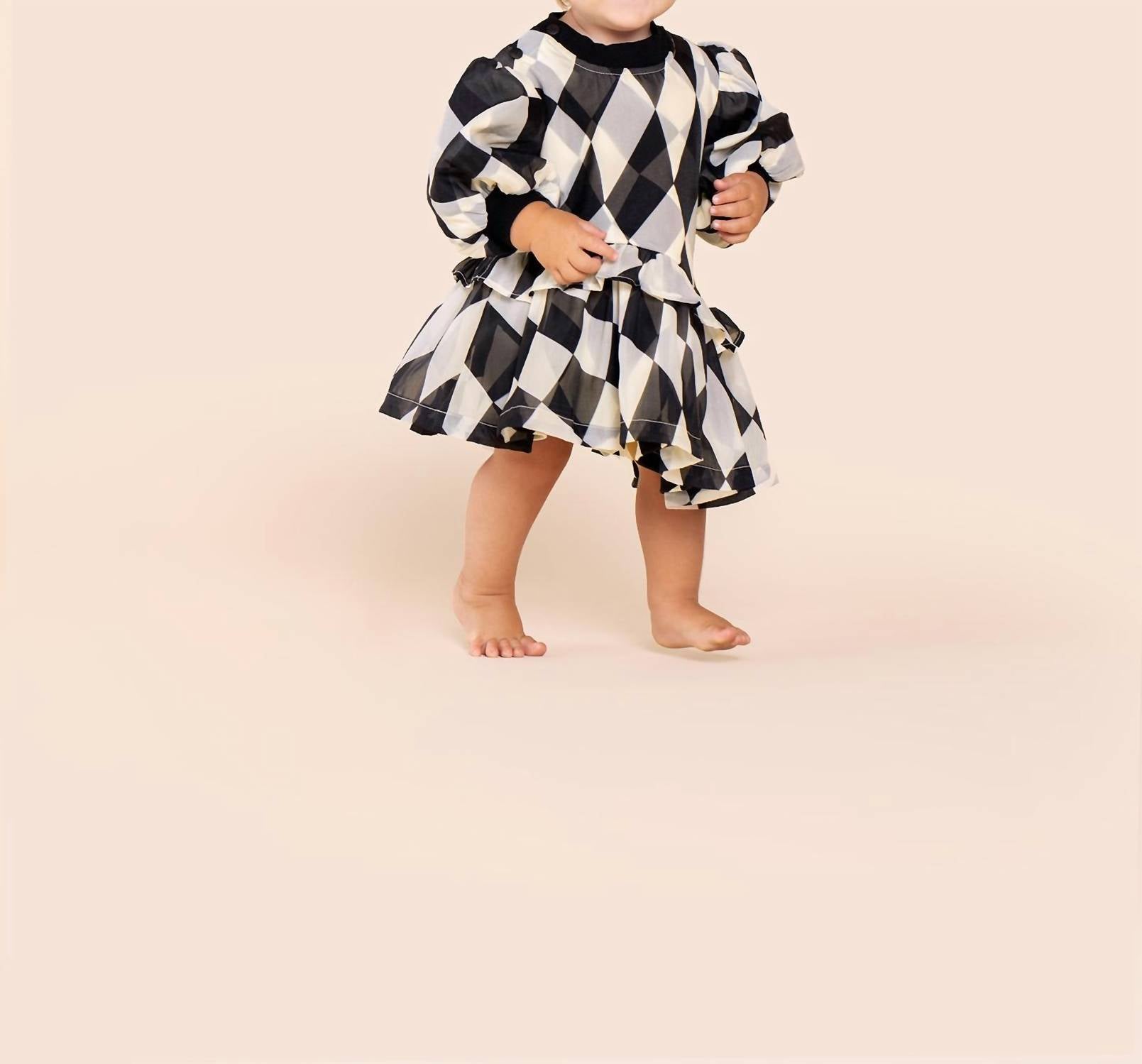 Omamimini - Terry and Organza Dress