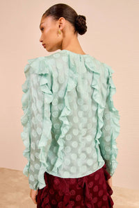Ulla Johnson - Della Cascading Ruffle Blouse
