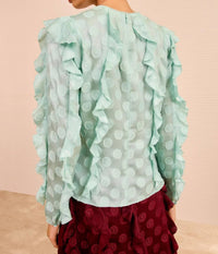 Ulla Johnson - Della Cascading Ruffle Blouse