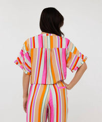 Esqualo - Striped knot blouse