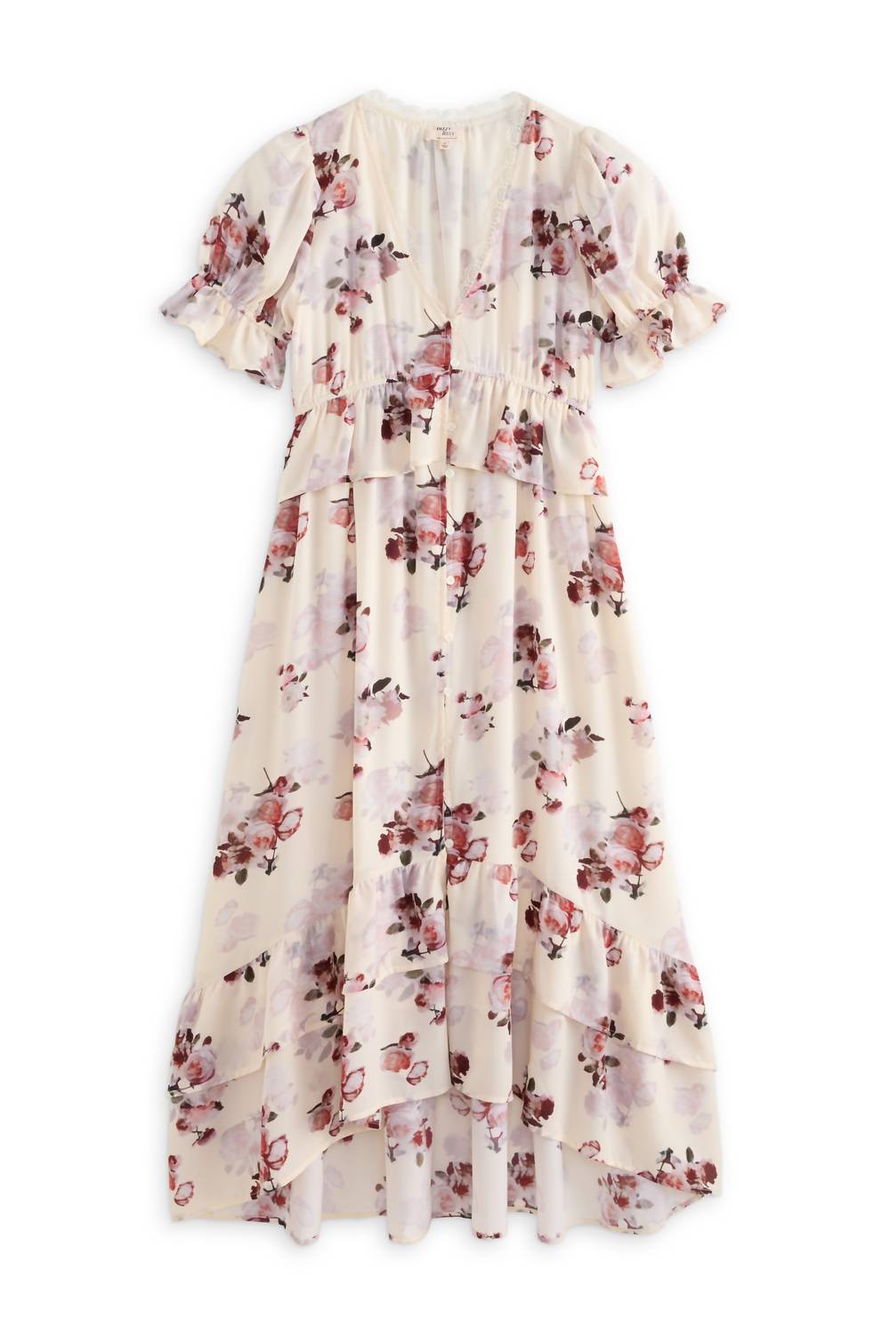 Dizzy-Lizzie - Women's Tia Puff Sleeve Midi Dress