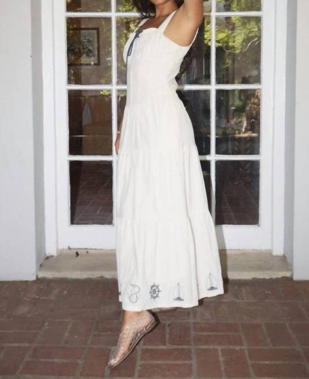 Bailey Rose - Nautical Tie Maxi Dress