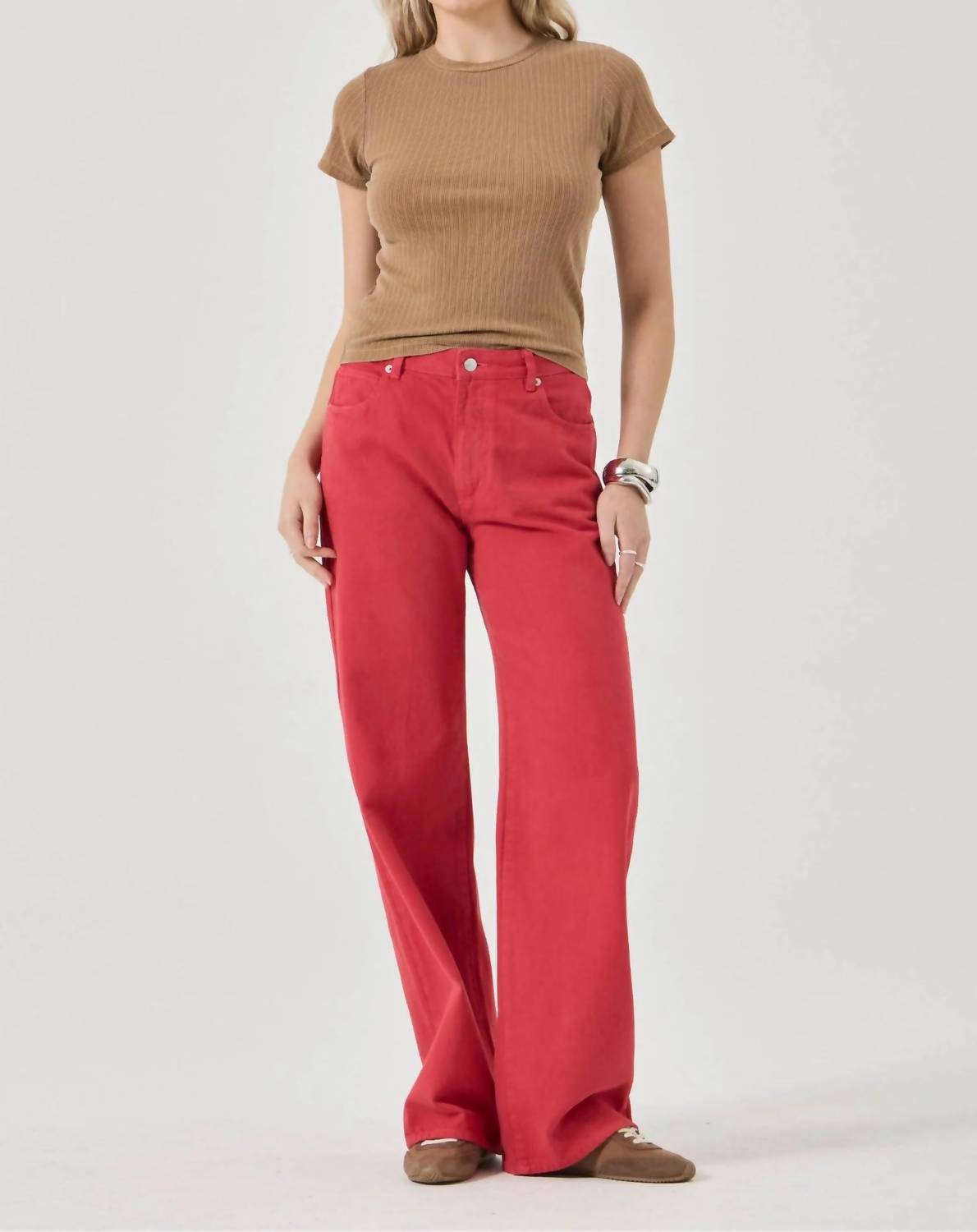 ROLLA'S Kate Baggy Jean in candy - women's jeans - detail view