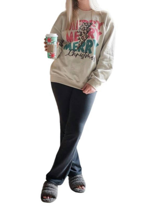 Gildan - Merry Merry Merry Christmas Sweatshirt