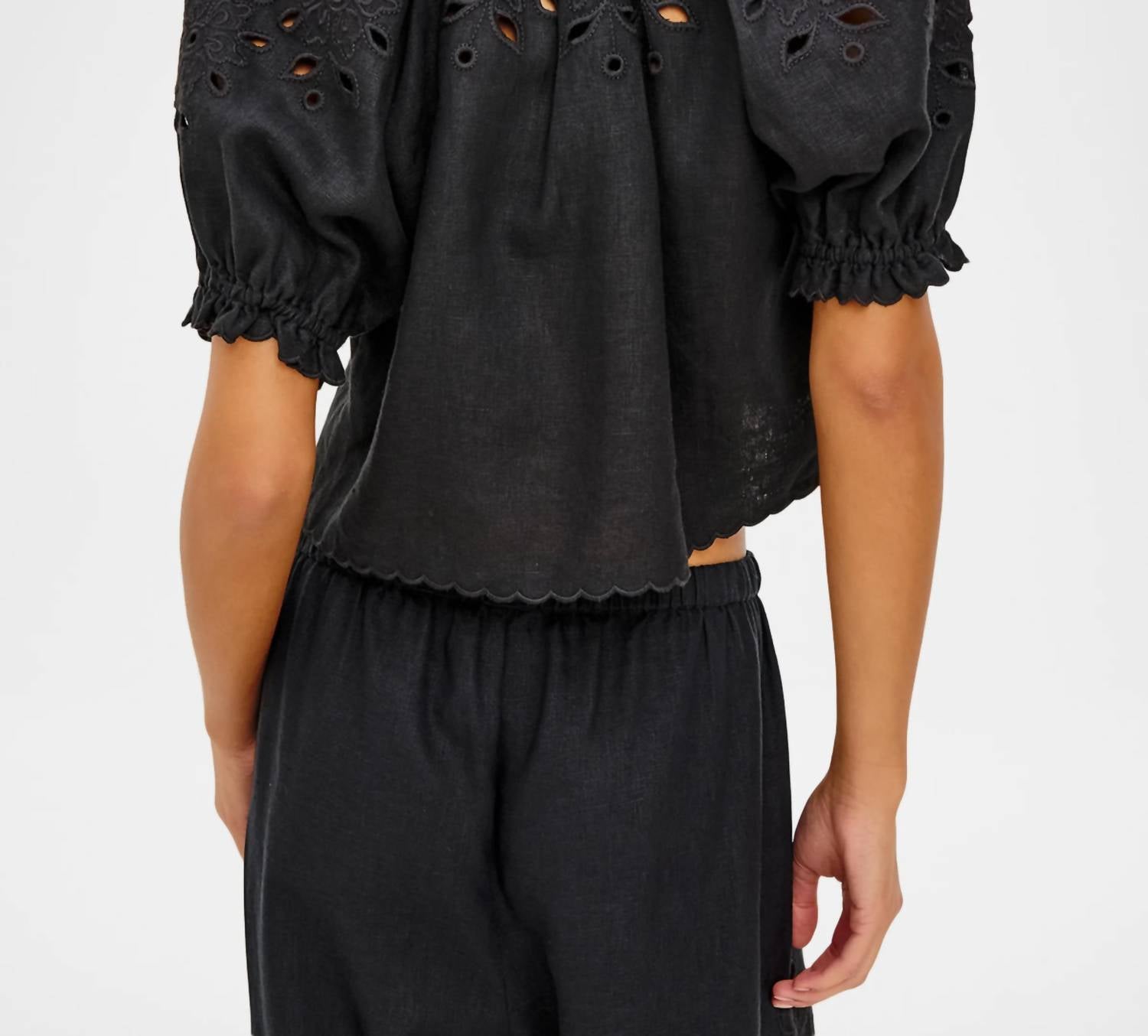 Rails Lizbeth Top in black - women's t-shirt - alternate view