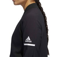 adidas Women's Squad Bomber Jacket - Plus in black - women's jacket - detail view