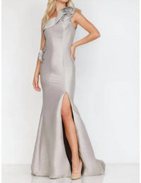 Terani Couture - One Shoulder Long Evening Gown