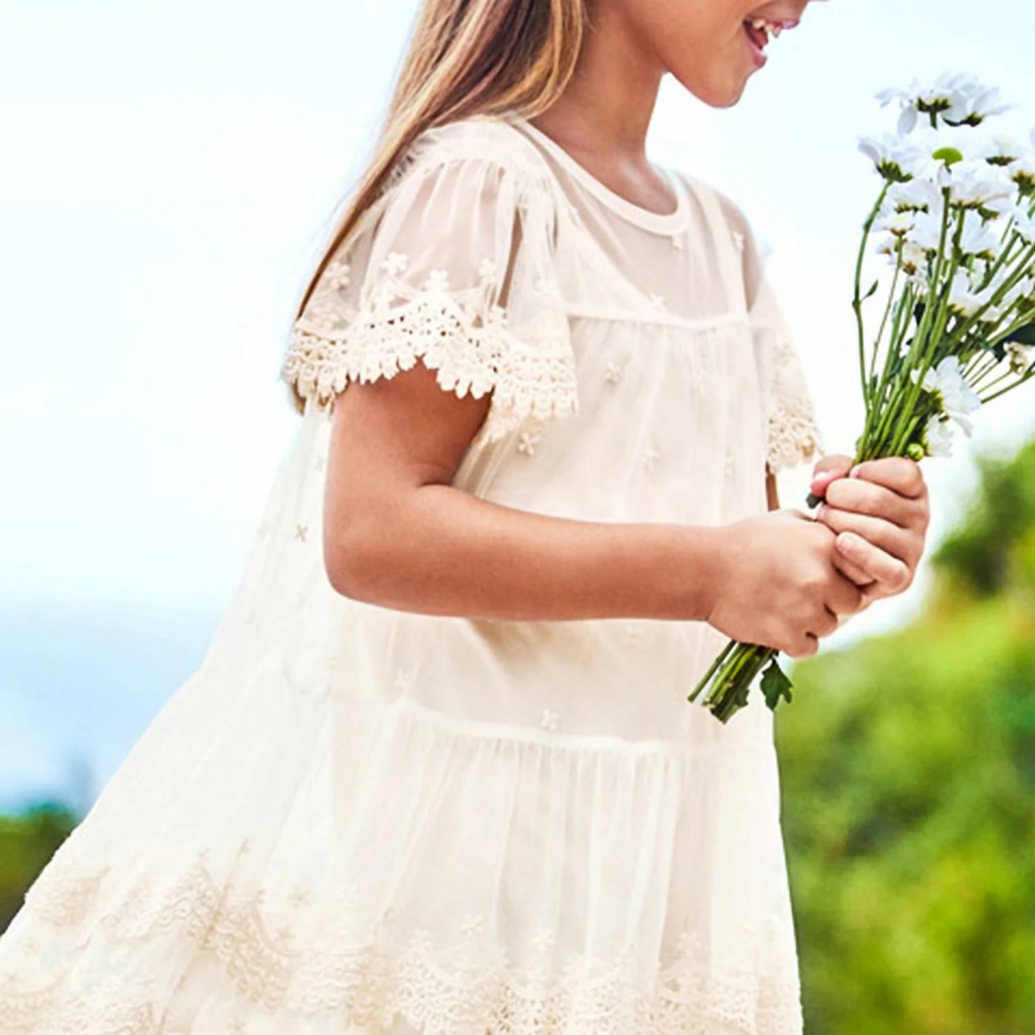 Mayoral - Girls' Soft Lace Dress