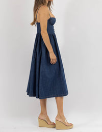 Olivaceous - BRIDGET DENIM DRESS