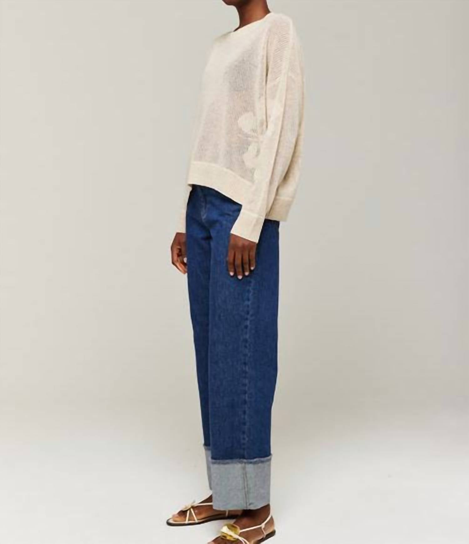 Brodie Cashmere - Brodie Aloha Cashmere Open Crew Top