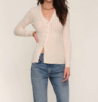 heartloom Lovett V-neck Top in ivory 1 - women's long sleeve top