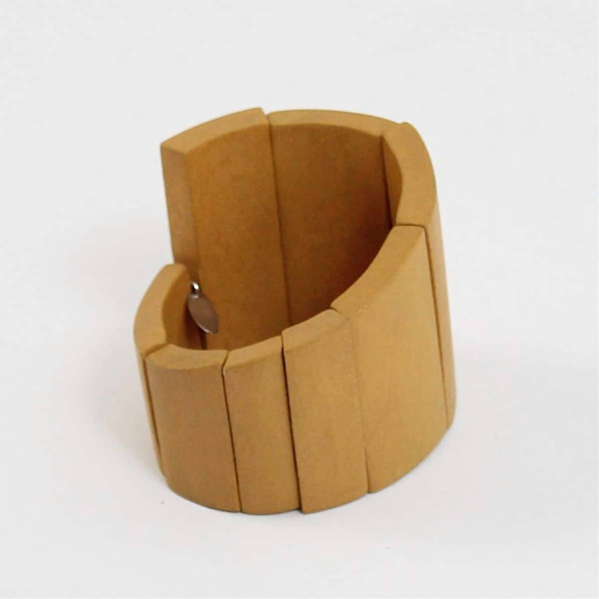 Sylca Designs - Women's Round Wooden Geometric Bracelet