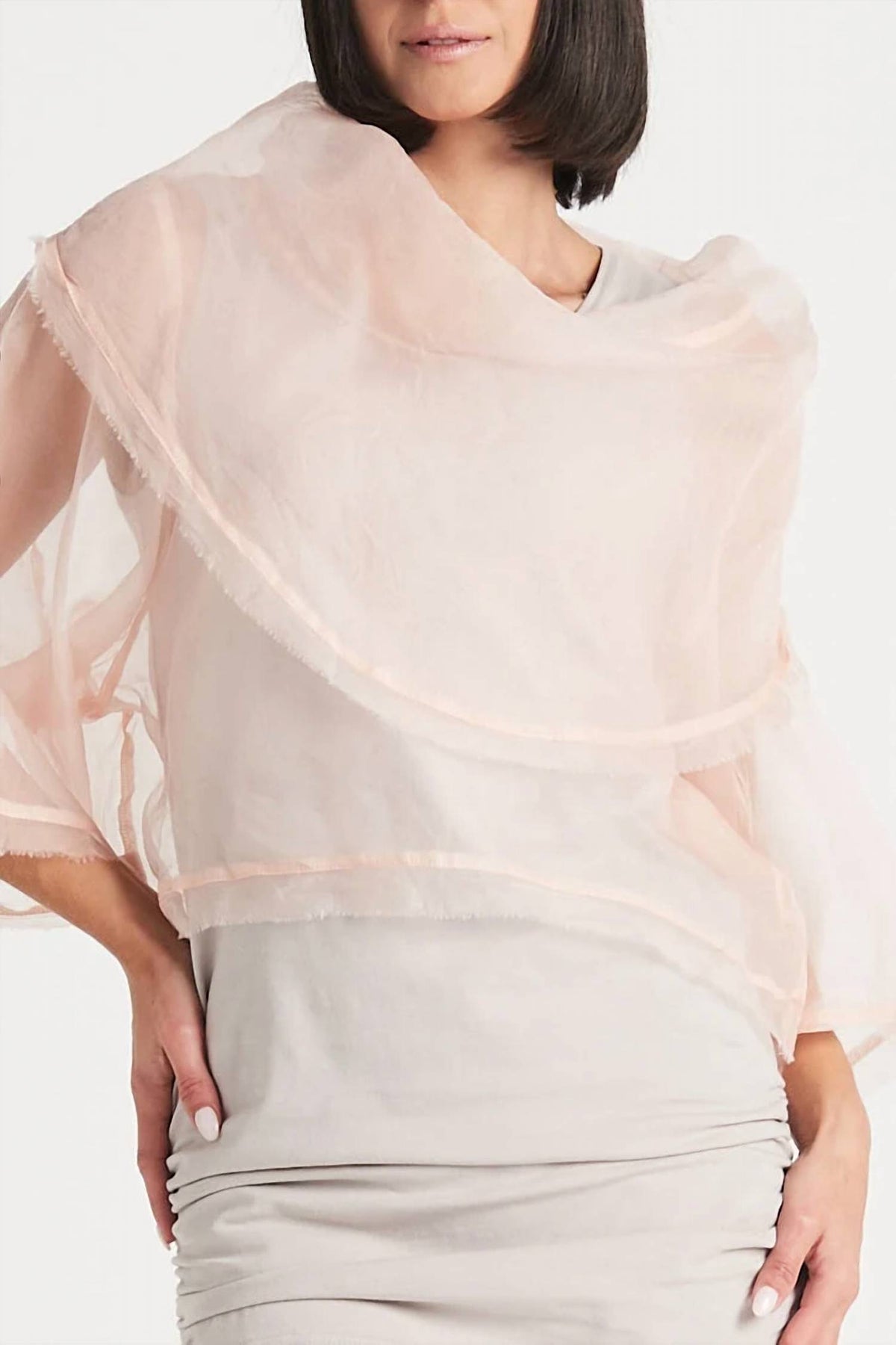 Planet By Lauren G. - Organza Jackie O Top