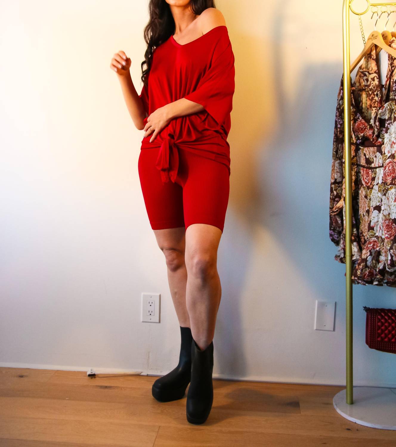 Little Secret Of Mine - Ribbed Shorts Set
