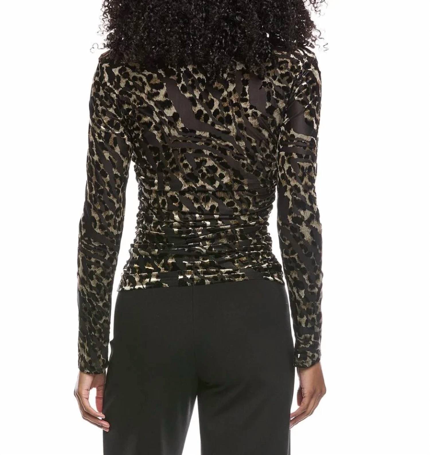 Ramy Brook - Stefania Velvet & Mesh Blouse